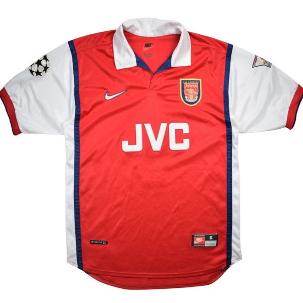 Camiseta Arsenal Replica Primera Ropa Retro 1998 1999 Rojo